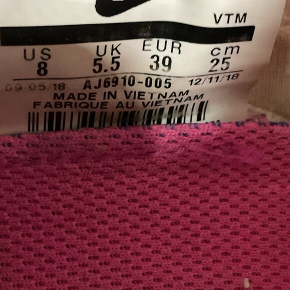 Nike Air VaporMax Flyknit 3 Phantom Laser Fuchsia AJ6910-005 Women’s Size 8 - Picture 5 of 6